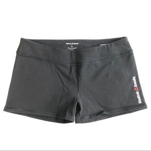 Reebok Crossfit Bike Shorts Black Size Large
